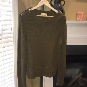 Michael Kors Sweater w/ Zippered Shoulders
